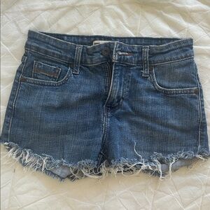Levi’s Frayed Denim Shorts